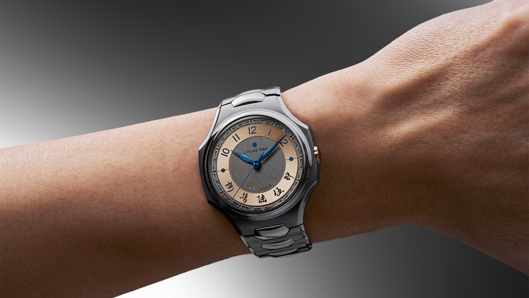 The Atelier Wen x Massena LAB Inflection Shuò pairs tremblage dials with tantalum