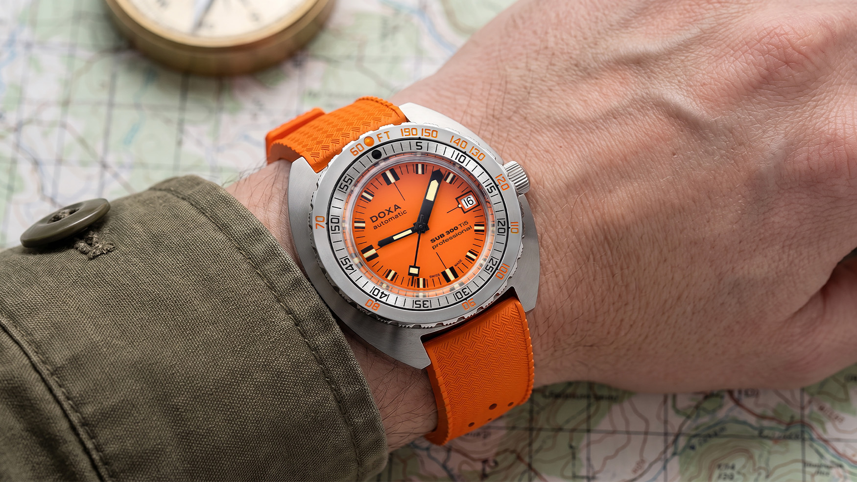 Doxa expands its lightweight titanium lineup with the new SUB 300 Ti5 collection